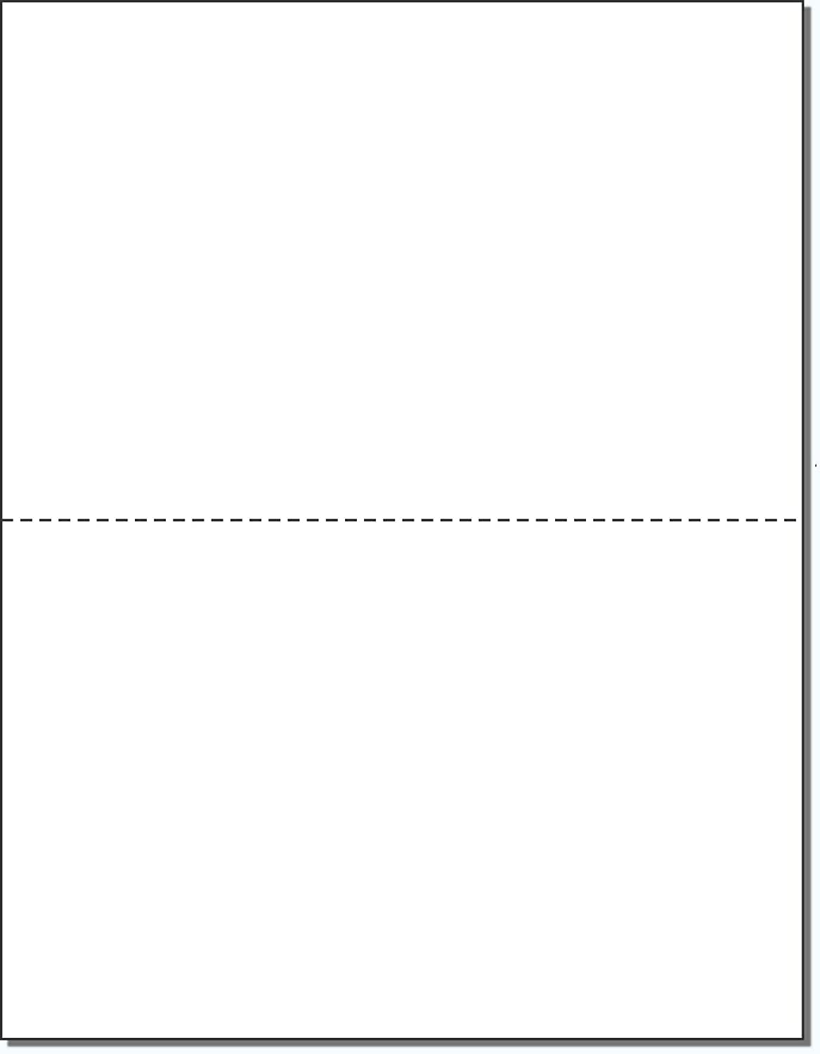 Perforated Paper Alliance Laser Cut Sheet 8.5 x 11 inch, 20 lb, 92 Bright - Made In The USA (3.67 & 7.33 From Bottom, 2,500 Sheets | Case)