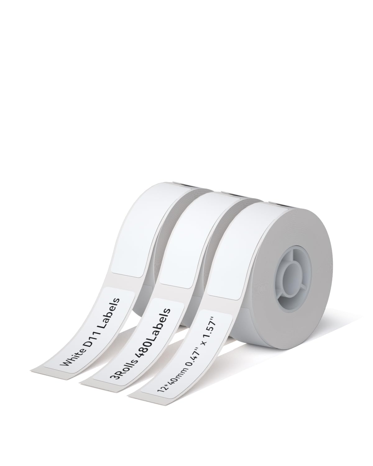 NIIMBOT D110/D11/D101 Labels, 0.55"×1.18" (14×30mm), 210 Labels/Roll, Clear