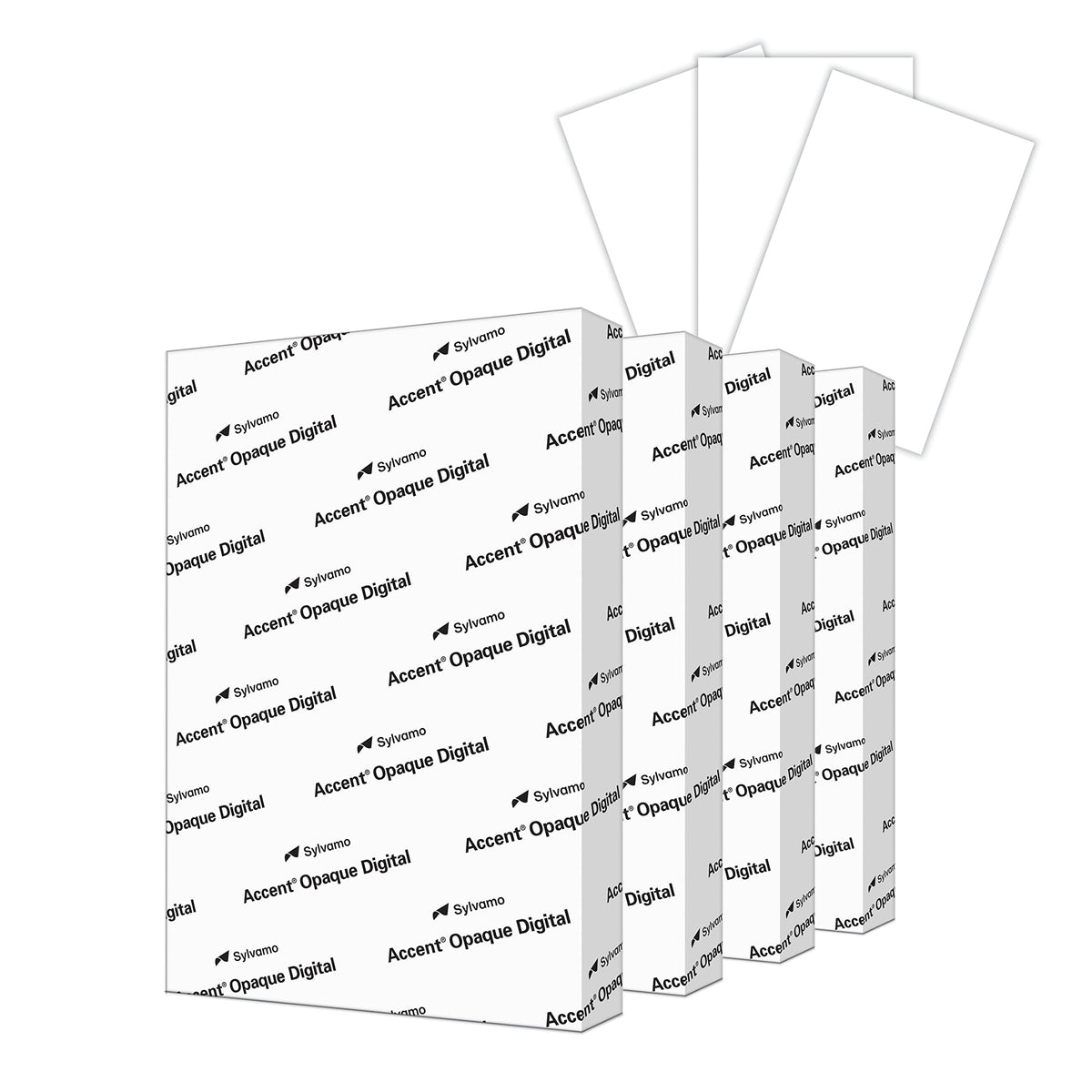 Accent Opaque 17" x 11" white cardstock paper, 100lb, 271gsm – 200 sheets (1 ream) – premium smooth heavy cardstock, printer paper for invitations, menus, business cards – 188093R