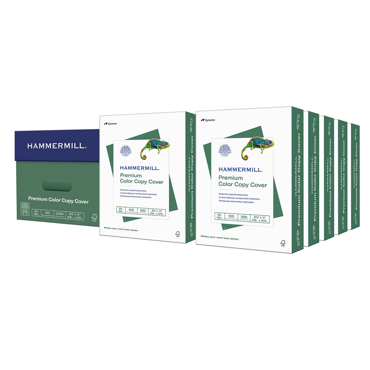 Hammermill Cardstock, Premium Color Copy, 60 lb, 11 x 17-100 Bright, Made in the USA Card Stock, 122556R, White - 1 Pack (250 Sheets)