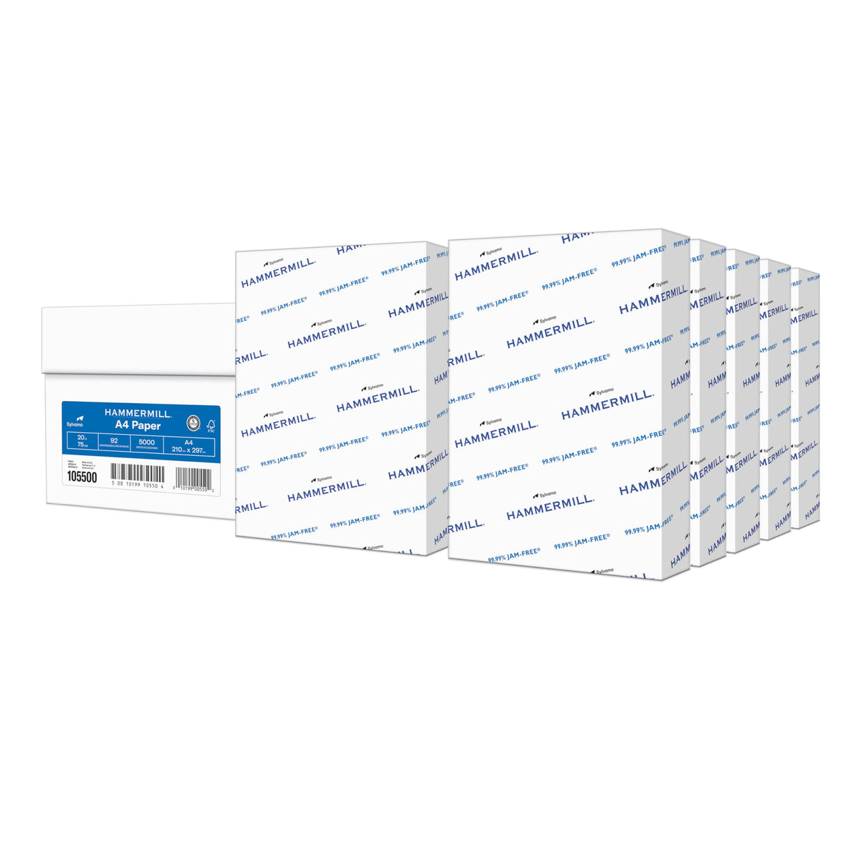 Hammermill A4 Paper, 20 lb Copy Paper (210mm x 297mm) - 92 Bright, Made in the USA - 10 Ream (5,000 Sheets)