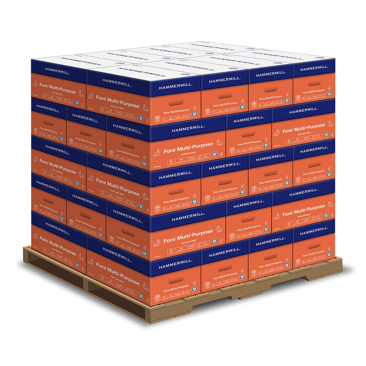 Hammermill Printer Paper, Fore Multipurpose 20 lb Copy Paper, 8.5 x 11-96 Bright, Made in the USA, 103267C (10 Ream, 5000 Sheets Total)
