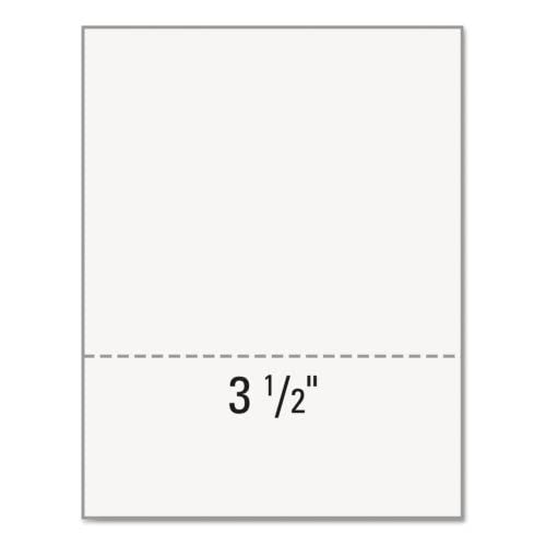 Perforated Paper Alliance Laser Cut Sheet 8.5 x 11 inch, 20 lb, 92 Bright - Made In The USA (5.5 From Bottom, 2,500 Sheets | Case)
