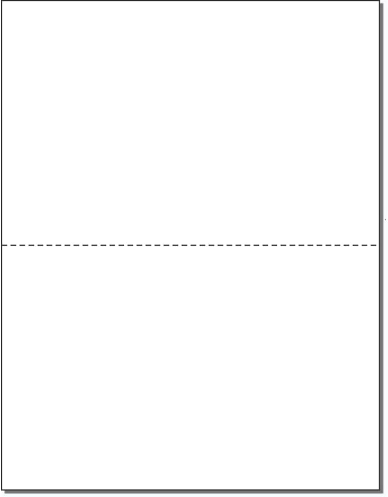 Perforated Paper Alliance Laser Cut Sheet 8.5 x 11 inch, 20 lb, 92 Bright - Made In The USA (5.5 From Bottom, 2,500 Sheets | Case)
