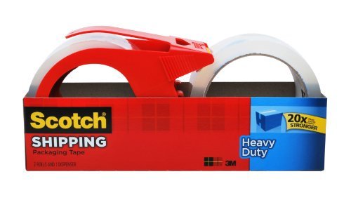 Scotch Heavy Duty Packing Tape Refill, 1.88 in x 54.6 yd, 12 Rolls