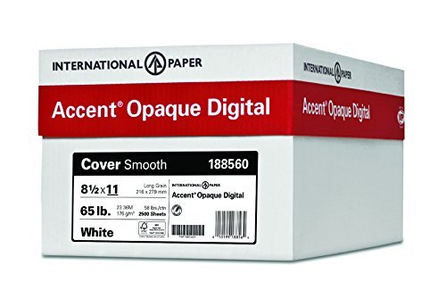 Accent Opaque 11” x 17” White Cardstock Paper, 65lb, 175gsm – 250 Sheets (1 Ream) – Premium Medium Weight Smooth Cardstock, Printer Paper for Invitations, Menus, Business Cards – 188570R