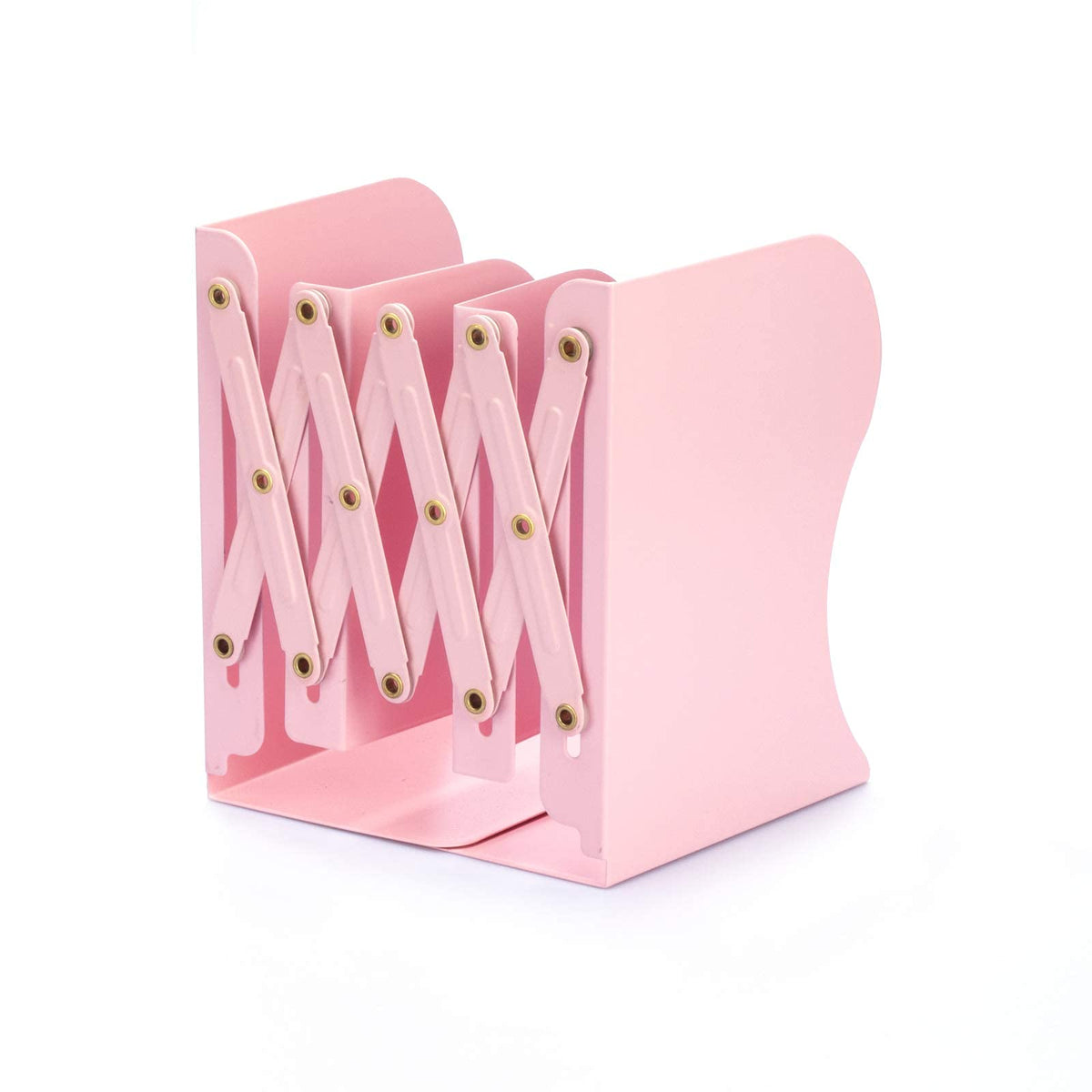 Aobopar Adjustable Metal Book Ends for Shelves Dark Blue