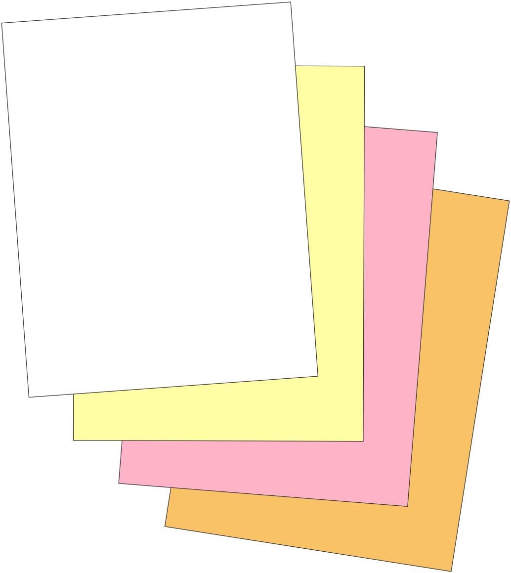 NextDayLabels PLAIN 3-Part Color Collated Paper 500 Sheets