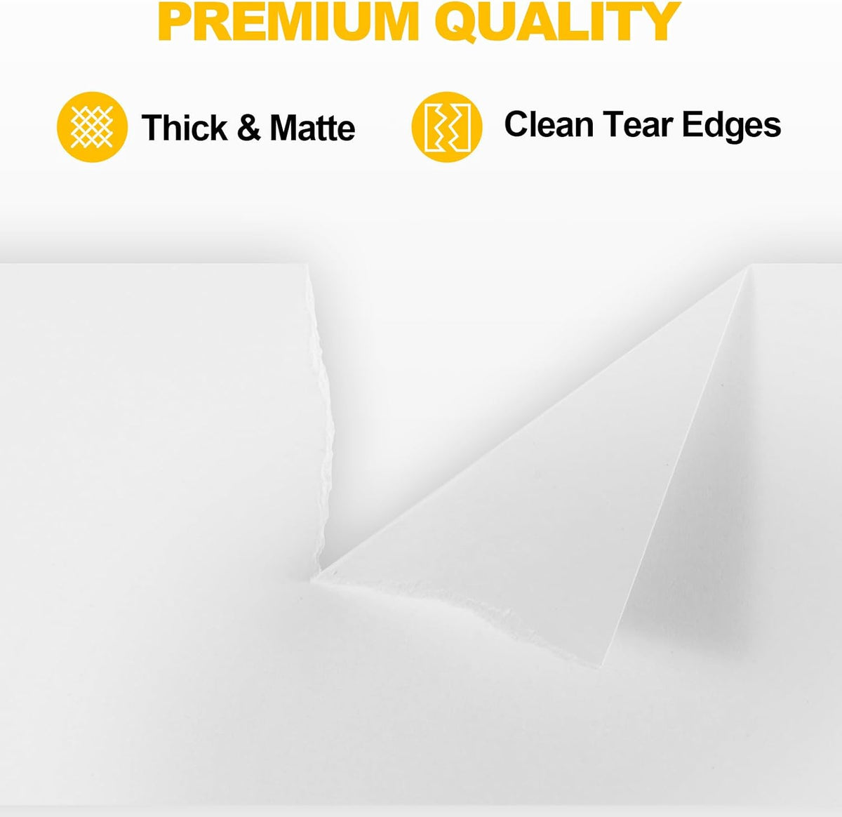 8.5"x11" White Cardstock, 300 Sheets Card Stock 110lb Printer Copy Paper