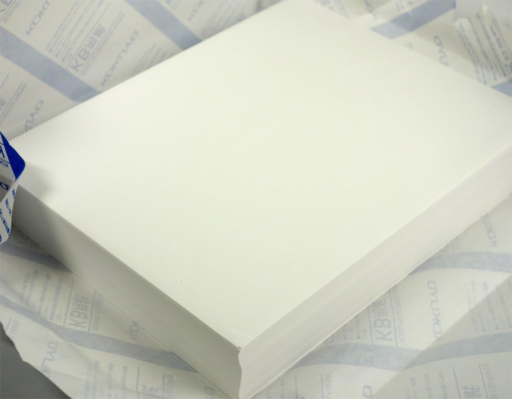 Kokuyo Letter Size 8.5 x 11 inches KB Paper, 1 Ream (500 Sheets), 80 Bright White Copy Printer Paper in Office/School/Home - 17 lb/64gsm Perfect for Printing, FSC Certified (KB-L31TN)