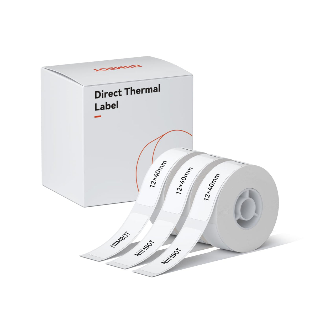 NIIMBOT Label Maker Tape for D110/D11/D101 Label Maker, 14mm x 30mm, Clear