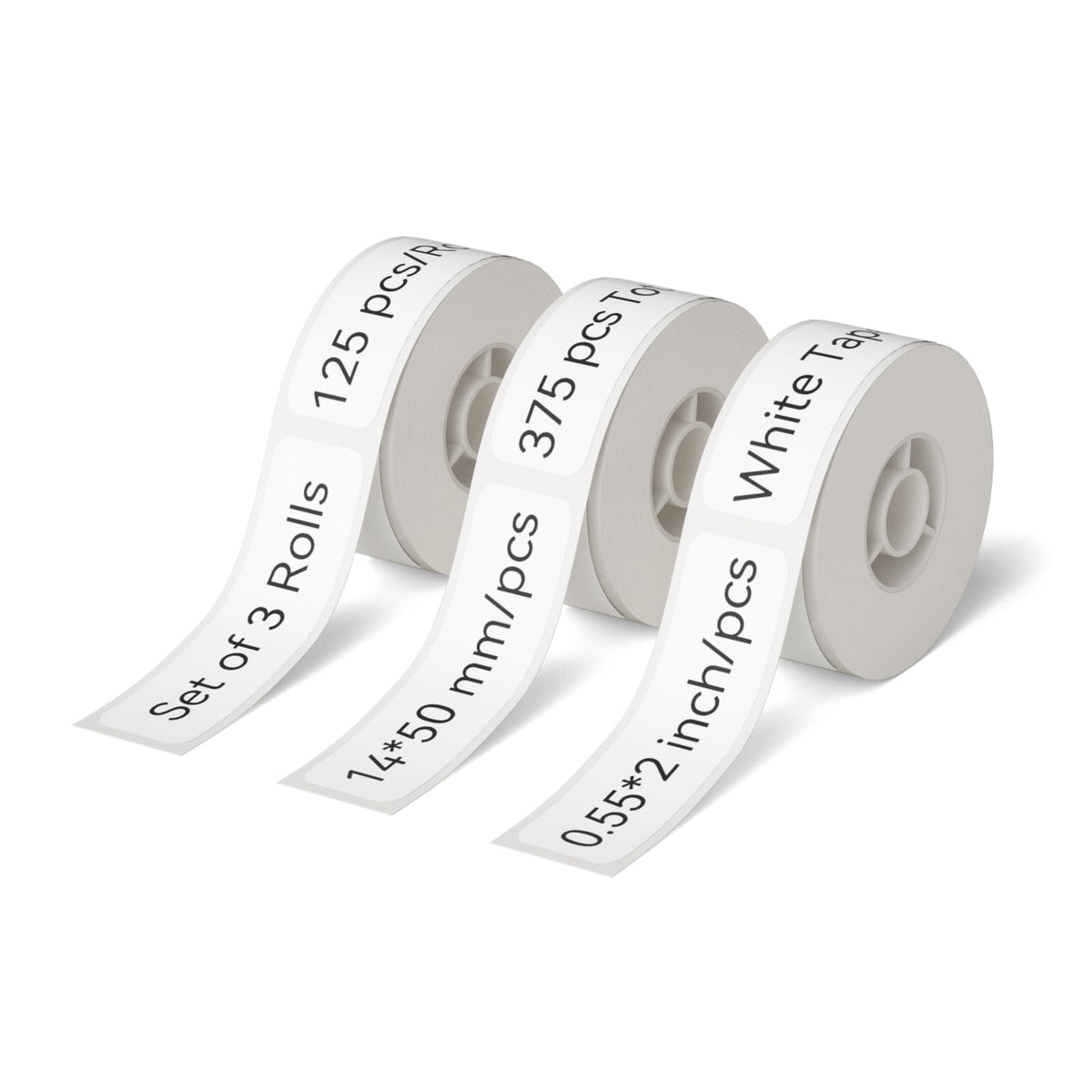 NIIMBOT D110/D11/D101 Labels, 0.55"×1.18" (14×30mm), 210 Labels/Roll, Clear