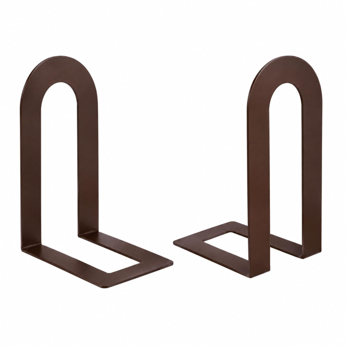 Chunful 12 Pcs Gold Metal BookEnds Shelves, 5.5 x 3.75 x 2.25 in
