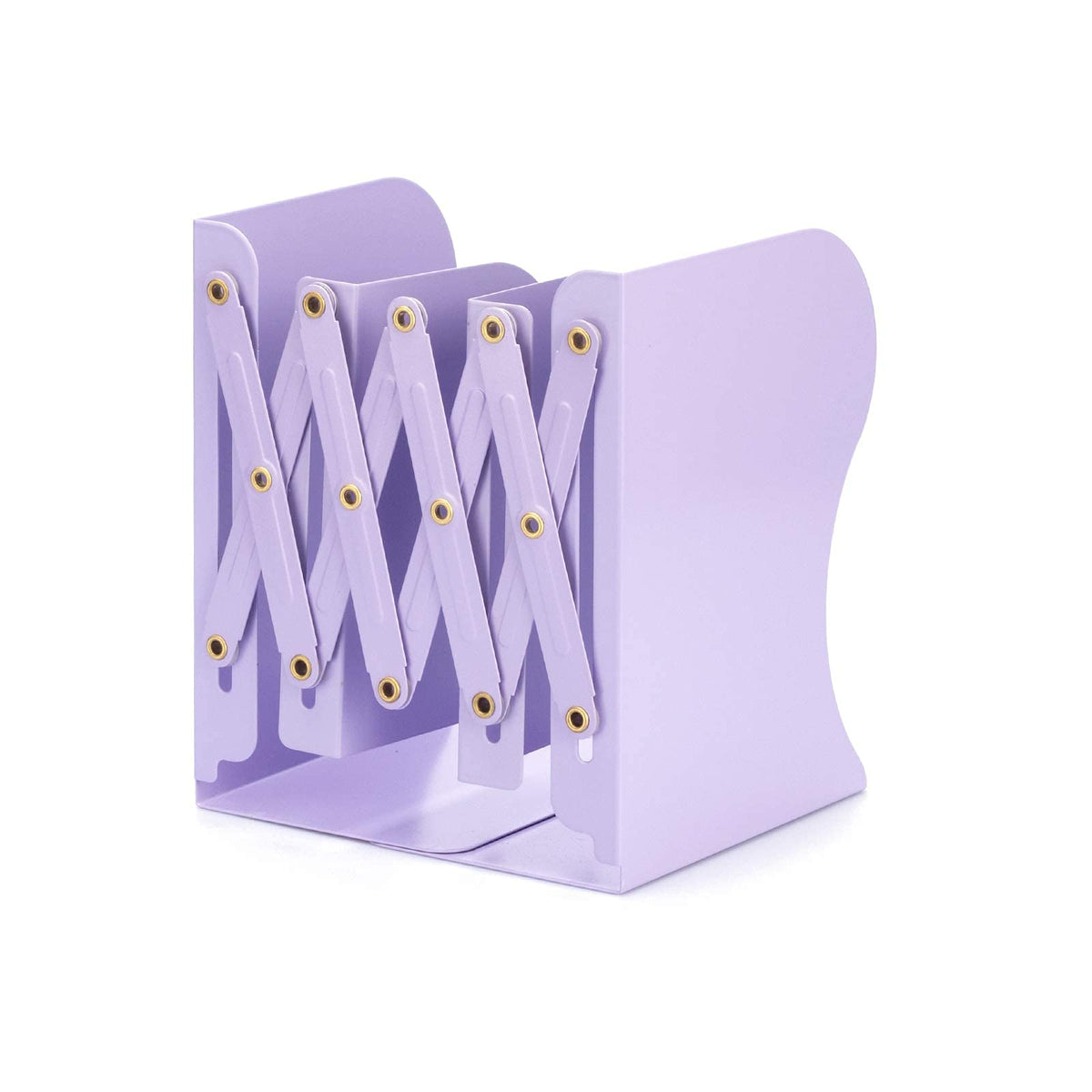 Aobopar Adjustable Metal Book Ends for Shelves Dark Blue