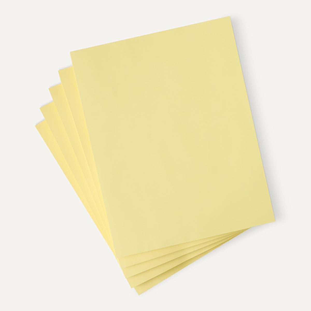 Amazon Basics 30% Recycled Color Copy Paper, 8.5" x 11", 20lb, Pastel Canary, 500 Sheets (Pack of 2)