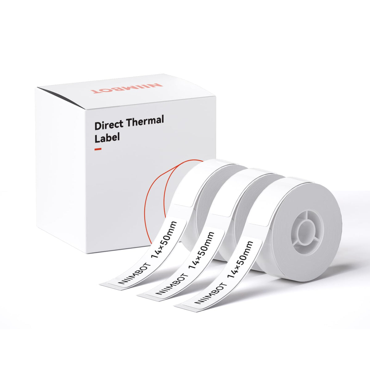 NIIMBOT Label Maker Tape for D110/D11/D101 Label Maker, 14mm x 30mm, Clear