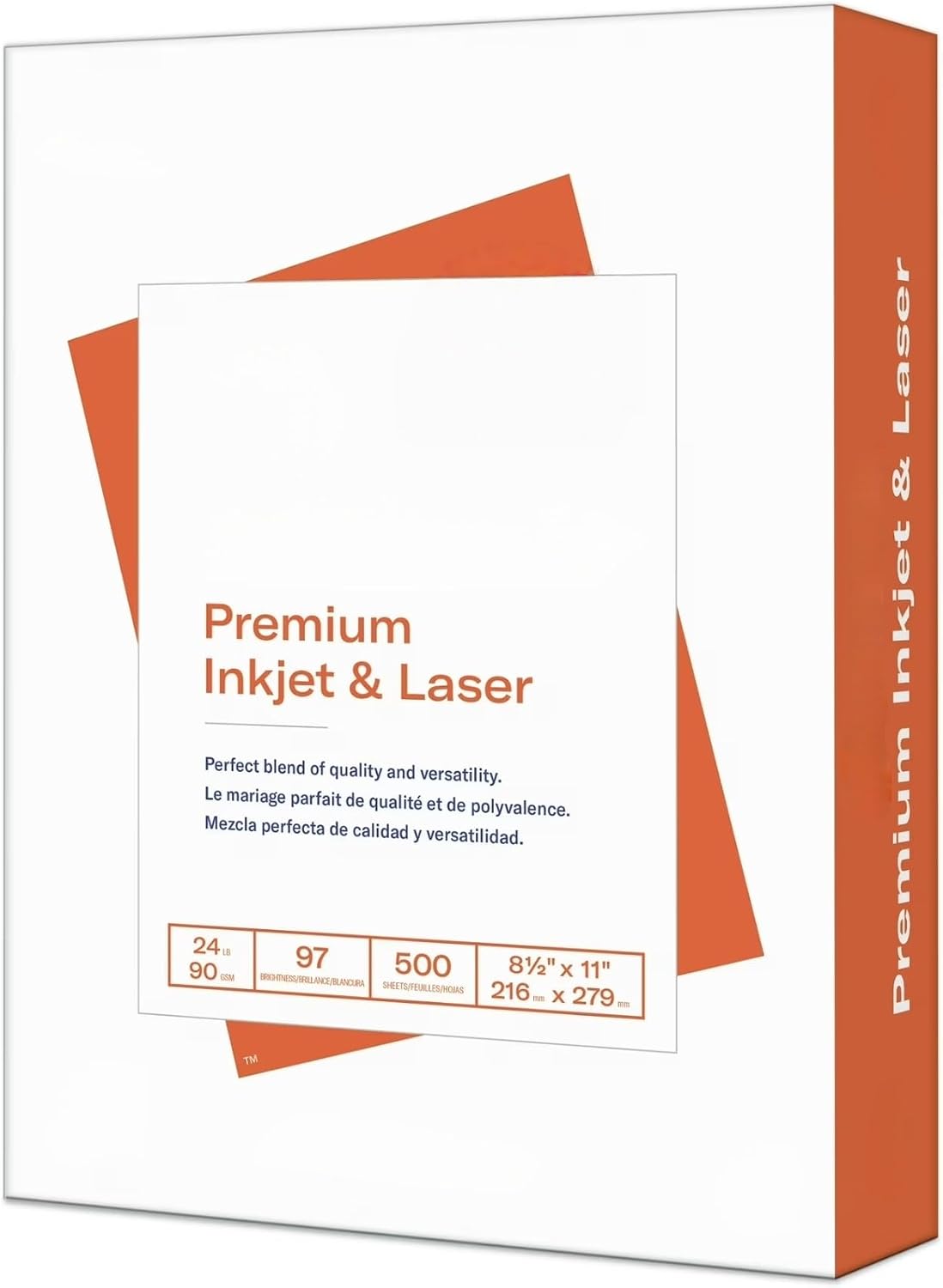 8.5x11 Printer Paper 3 Ream Case 20lb 92 Bright 1500 Sheets