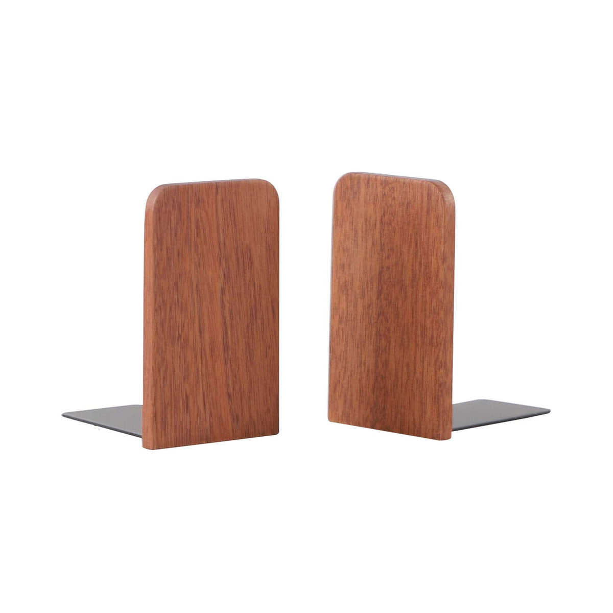 muso wood Walnut Book Ends for Shelves, 1 Pair