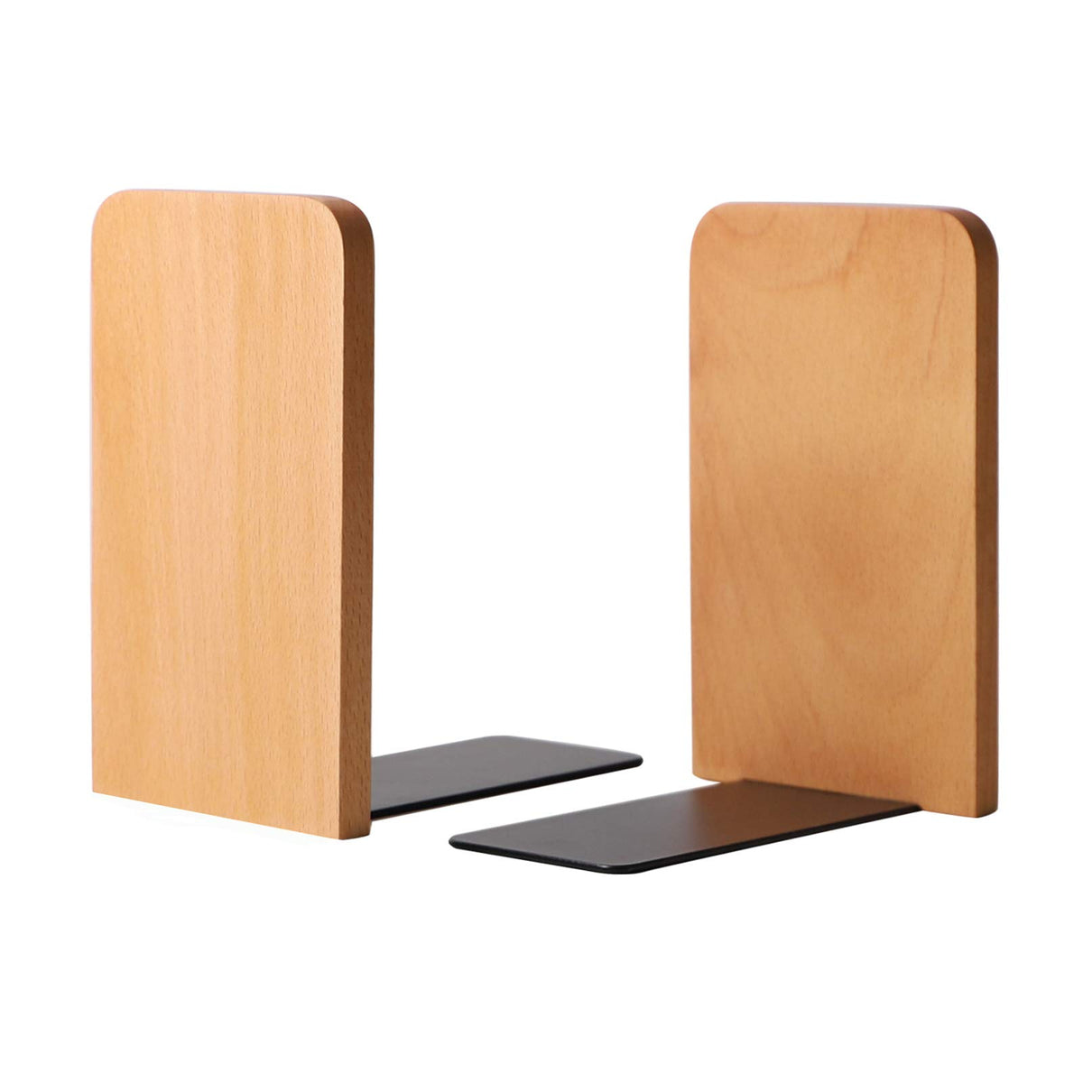 muso wood Walnut Book Ends for Shelves, 1 Pair