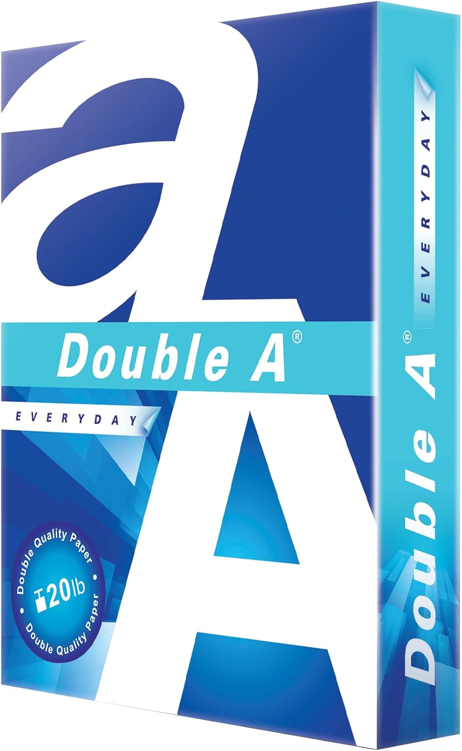 Double A Everyday Multipurpose Copy Printer Paper, Letter Size 8.5" x 11", 96 Brightness, 20 lb, 10 Reams (5000 Sheets)