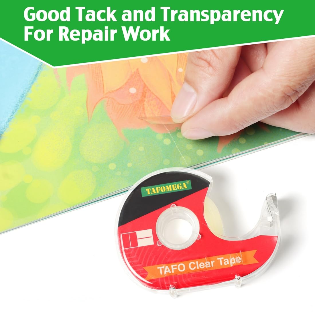 Clear Tape with Dispenser, 0.7" x 1000", 36 Pack, for Office & School