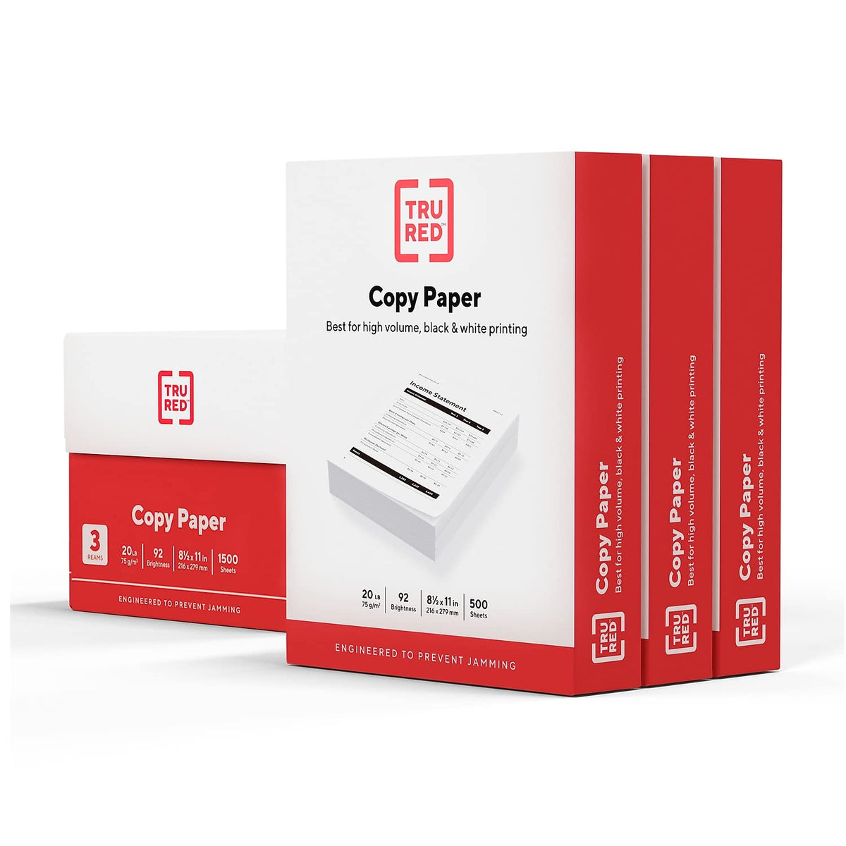 Staples Copy Paper, 11x17 Inch Ledger Size, 92 Brightness, 20 lb., 500/Ream