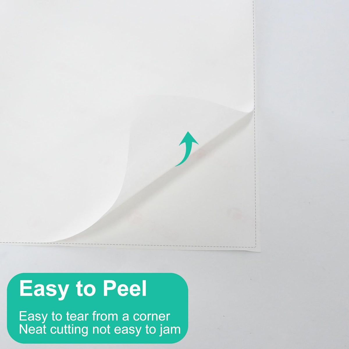 L LIKED 100 Matte Printable White Sticker Paper Full Sheet Labels 8.5"x 11"