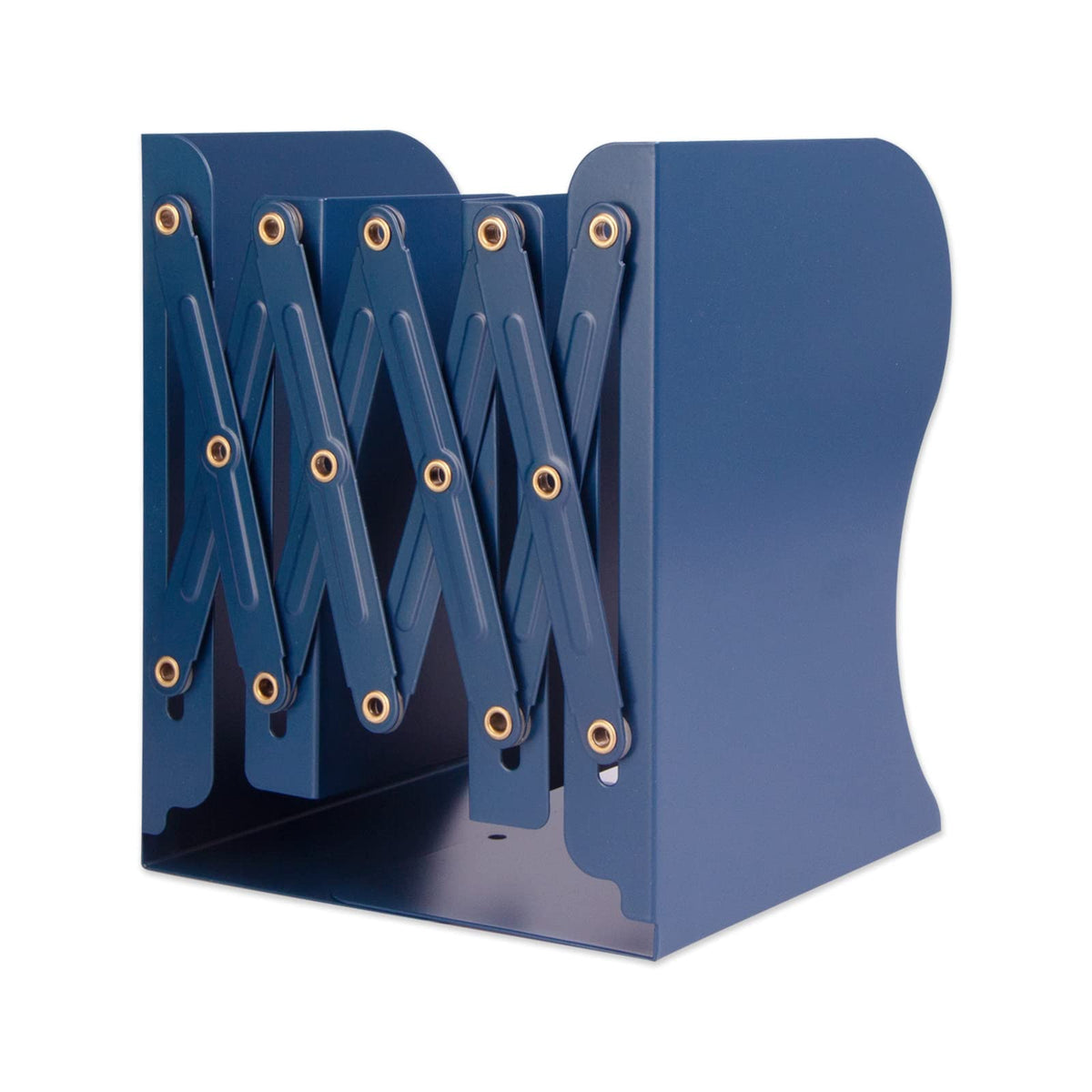 Aobopar Adjustable Metal Book Ends for Shelves White