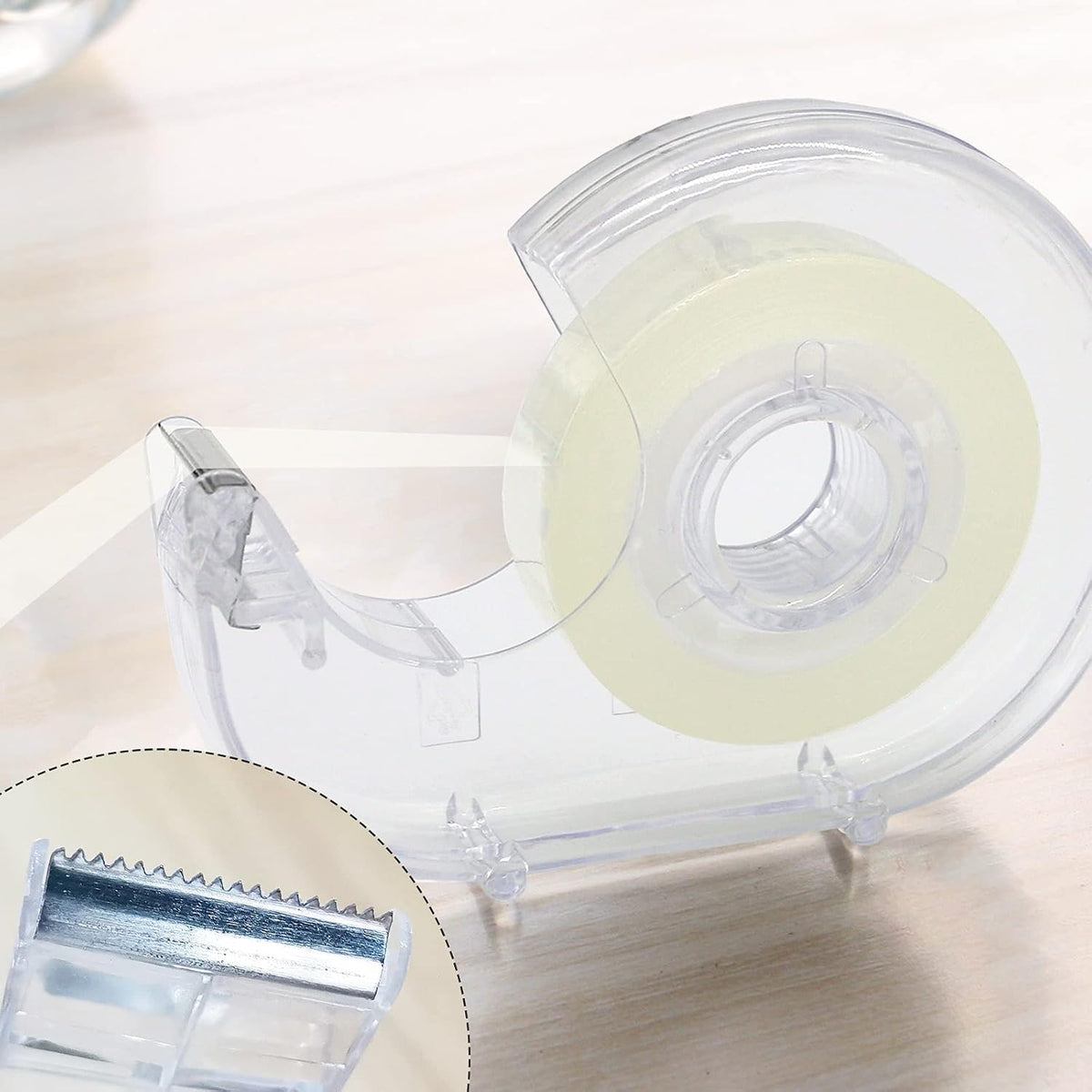 OWLKELA 16 Pcs Clear Tape Dispensers, 1 inch White Core