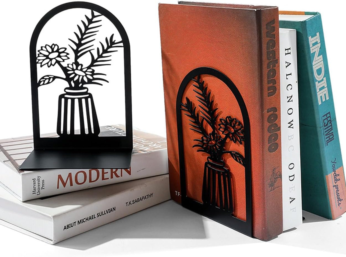 3 Pair Book Ends Decorative Bookends for Shelves 6.7x4.7x3.5 Inch