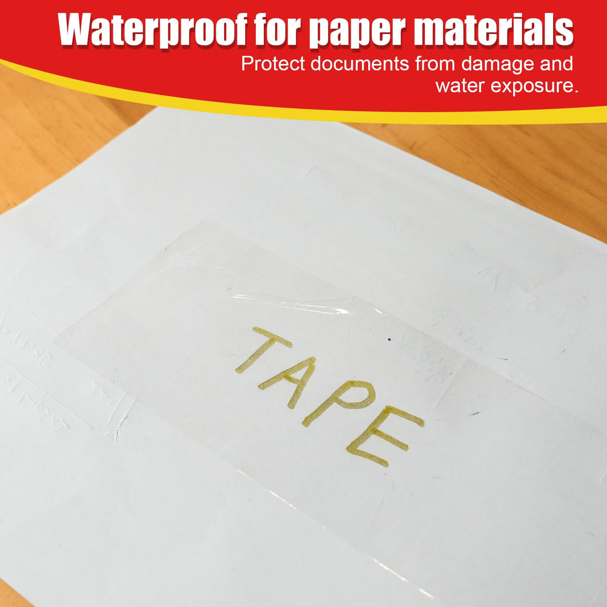 Wide Transparent Tape 6 inch x 110 Yards (330ft), Industrial Grade 6 inch Wide Clear Heavy Duty Packing Tape for Box Office Moving, Shipping and Mailing