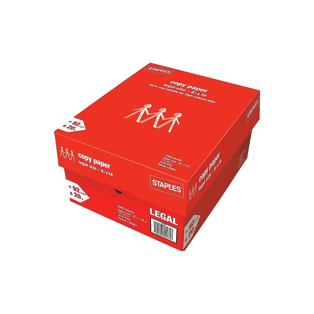 Staples Copy Paper, 11x17 Inch Ledger Size, 92 Brightness, 20 lb., 500/Ream