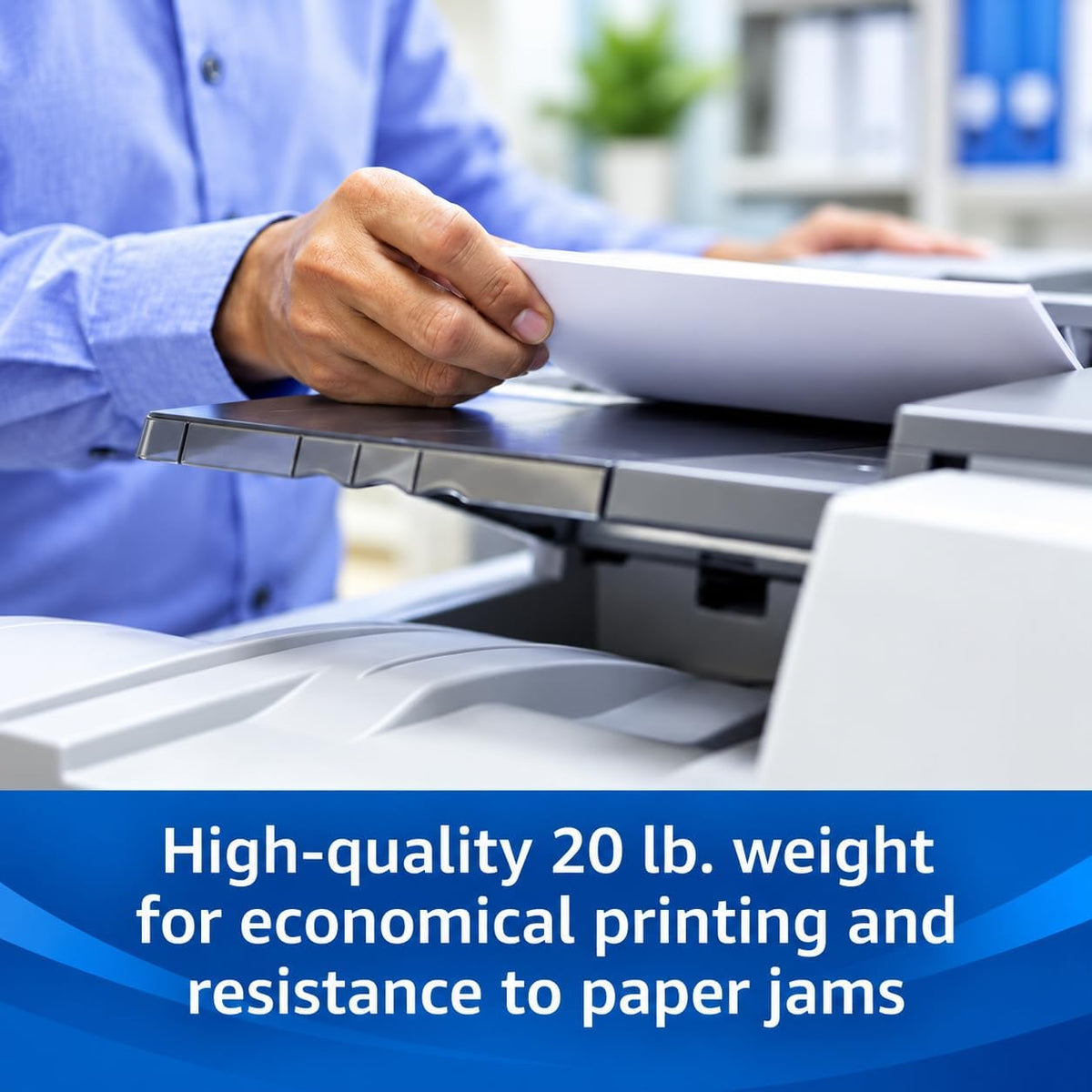 Printer Paper Office Grade 8.5 x 11 | 20 lb Copy Paper | 92 Bright | 3 Reams | 1,500 Sheets
