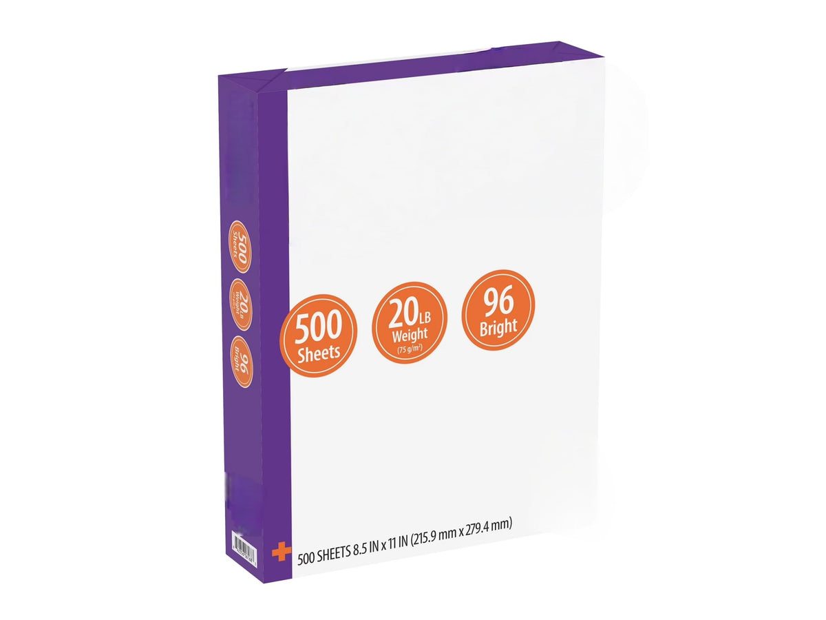 8.5x11 Printer Paper 3 Ream Case 20lb 92 Bright 1500 Sheets