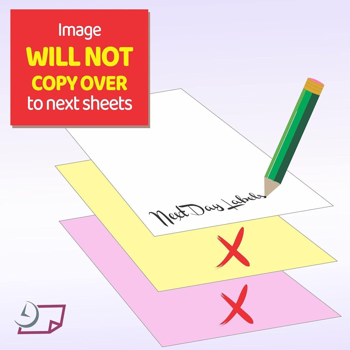 NextDayLabels PLAIN 3-Part Color Collated Paper 500 Sheets