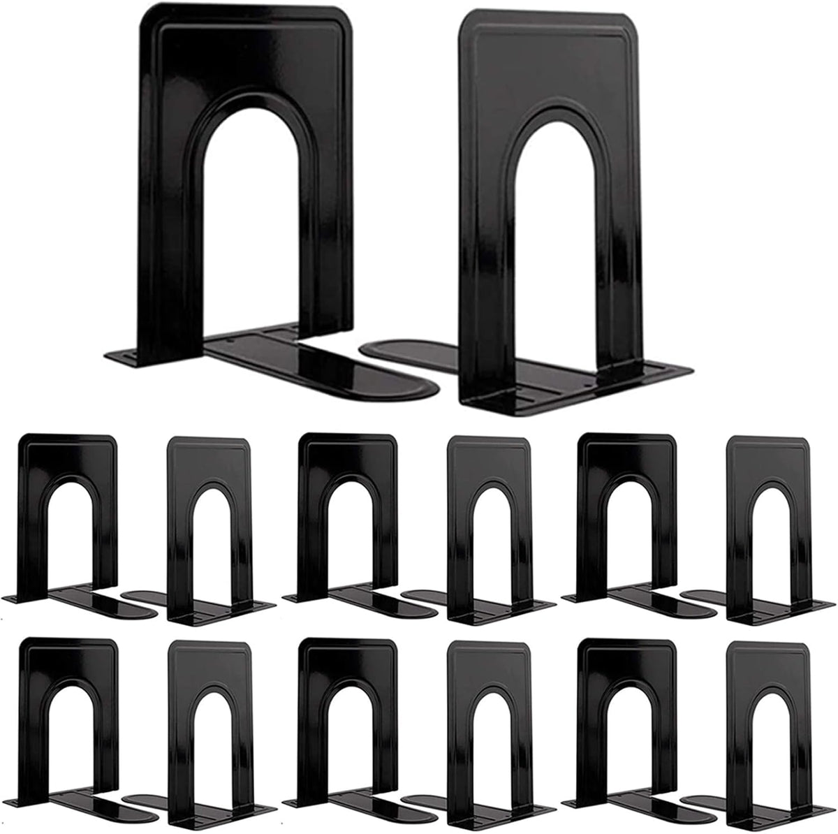 Book Ends, Heavy Duty Bookends to Hold Books, Metal Bookends