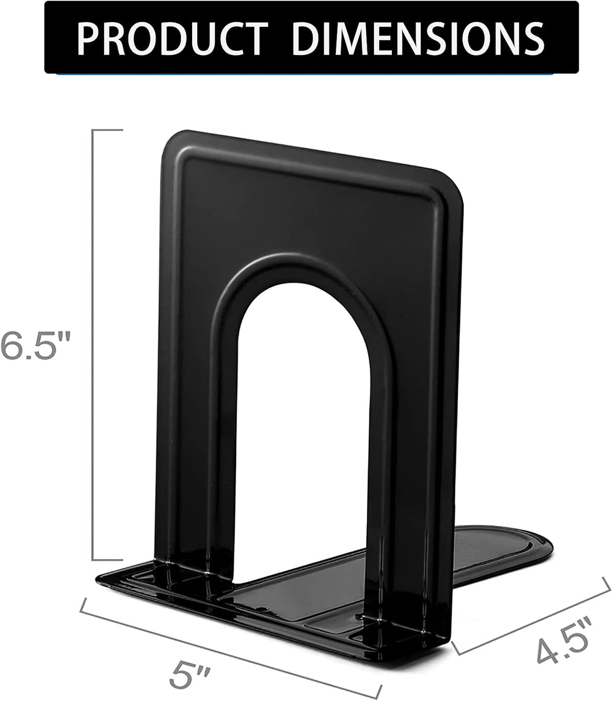 Book Ends, Heavy Duty Bookends to Hold Books, Metal Bookends