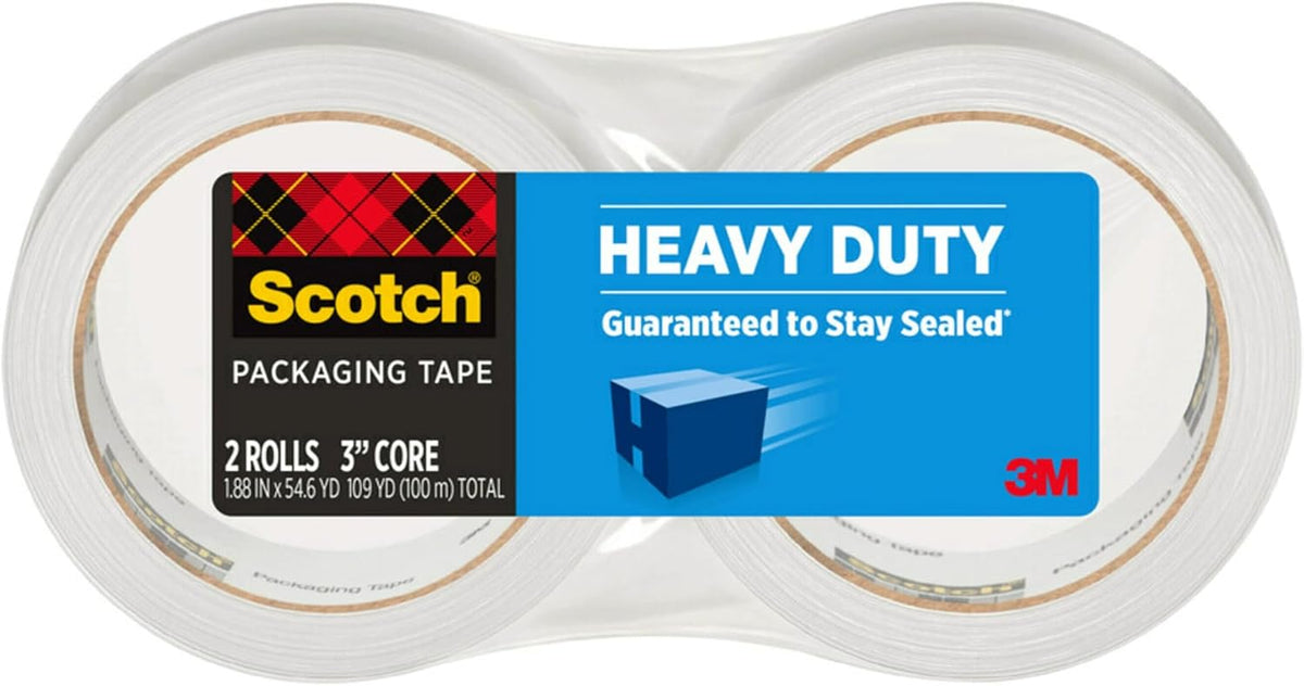 Scotch Heavy Duty Packing Tape Refill, 1.88 in x 54.6 yd, 1 Roll