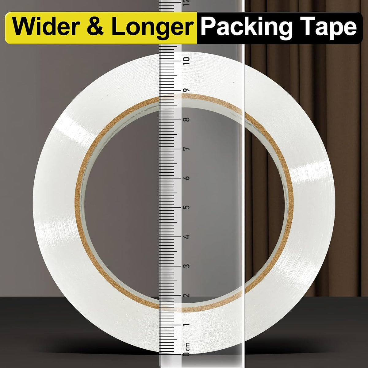 Clear Packing Tape, Heavy Duty Packaging Tape Refills 18 Rolls, 2 inch x 65 Yards, Shipping Tape Box Tape Mailing Tape for Shipping Packaging Moving Sealing and Storage