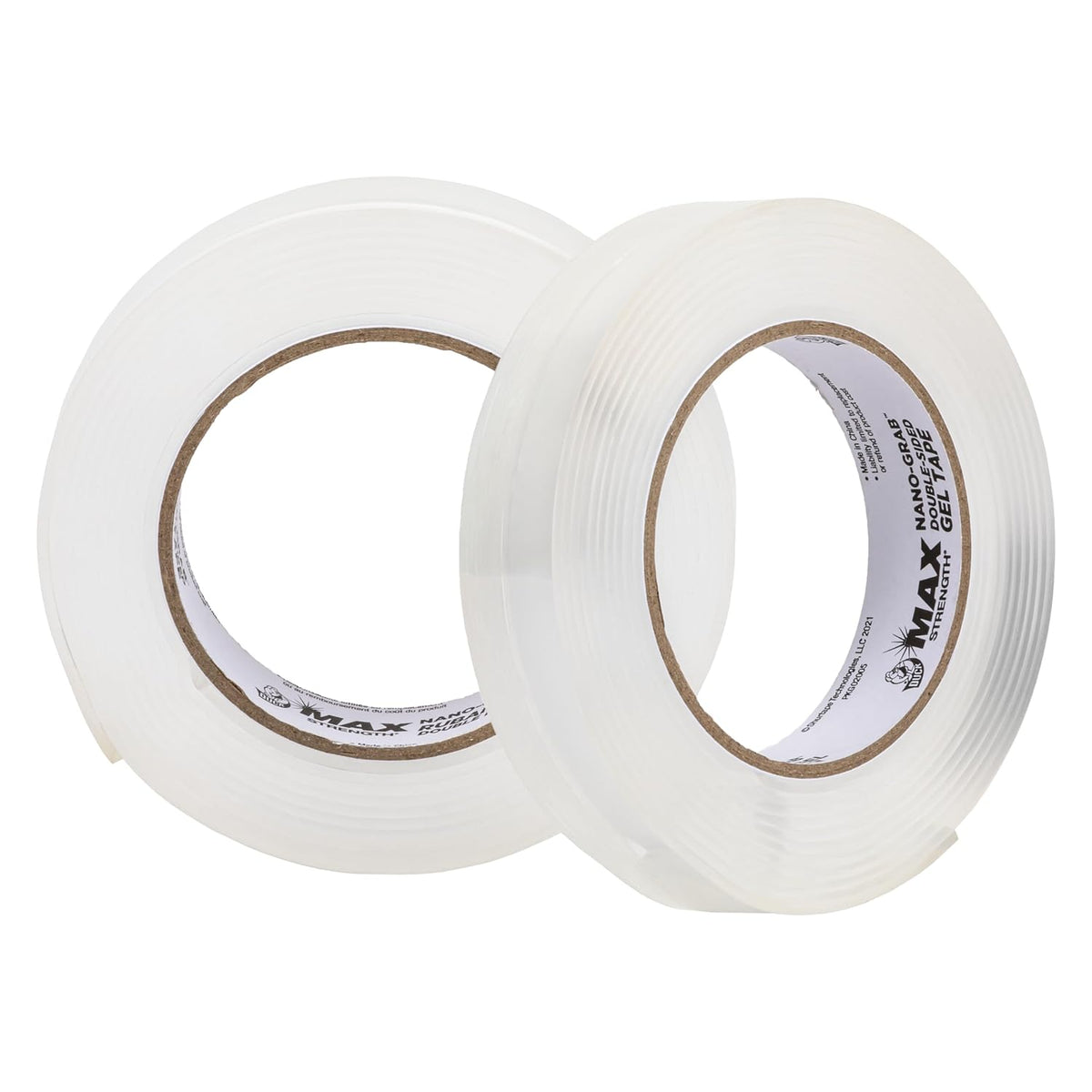 Duck Max Strength Double-Sided Tape with Nano-Grab Technology, 2 Rolls