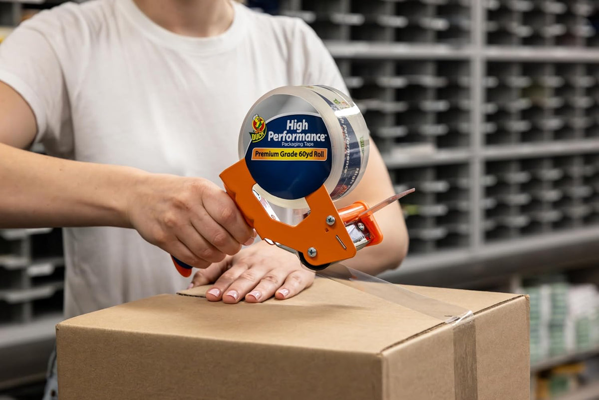 Duck Brand High Performance Packaging Tape Refills, 2" Wide, Clear, 6 Rolls