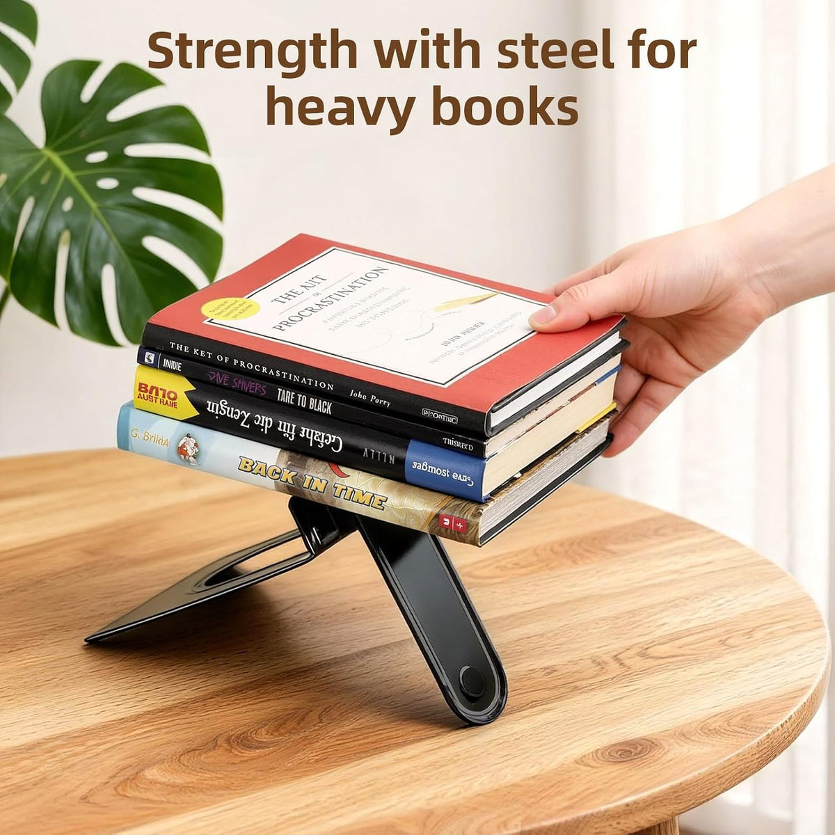 HappyHapi 14 Pairs Book Ends, Heavy Duty Bookends for Shelves, Black