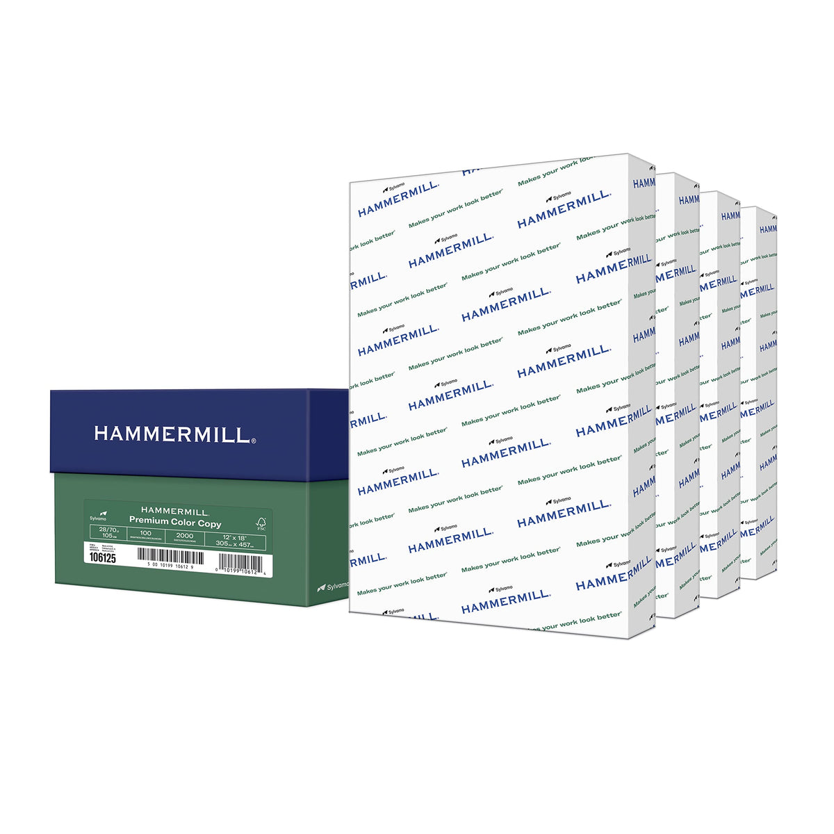 Hammermill Printer Paper, Premium Color 28 lb Copy Paper, 8.5 x 11-1 Ream (500 Sheets) - 100 Bright, Made in the USA, 102467R