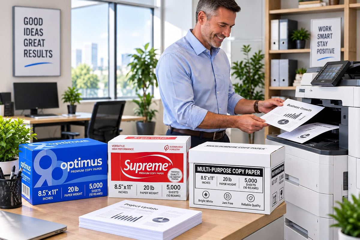 Multipurpose Copy and Print Paper, 8.5 x 11, 92 Bright, 20lb – 1 Pallet / 40 Cases (200,000 Sheets)