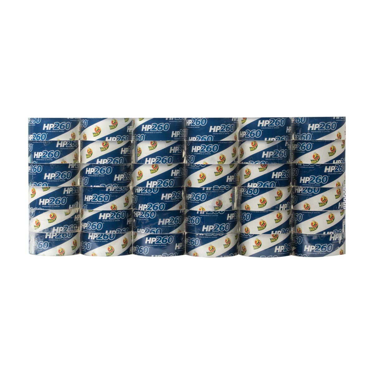 Duck Brand High Performance Packaging Tape Refills, 2" Wide, Clear, 6 Rolls