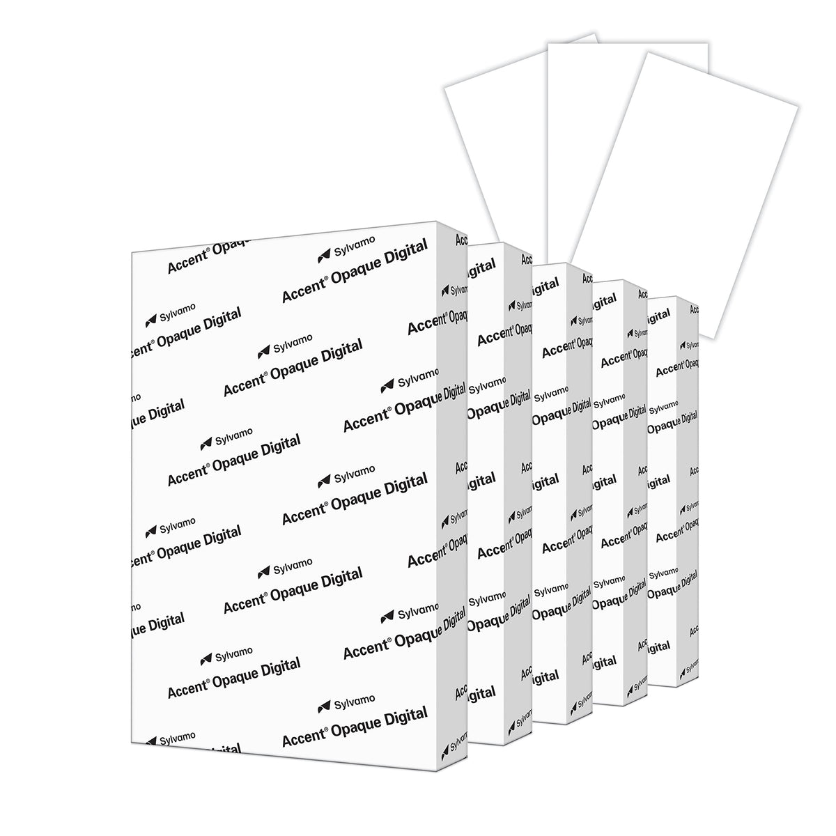 Accent Opaque White Printer Paper, 8.5” x 11” 40lb Bond/100lb Text Copy Paper, 250 Sheets (1 Ream) – Premium Smooth Finish Computer Paper, 97 Bright, 148gsm, Multipurpose White Copy Paper – 188101R