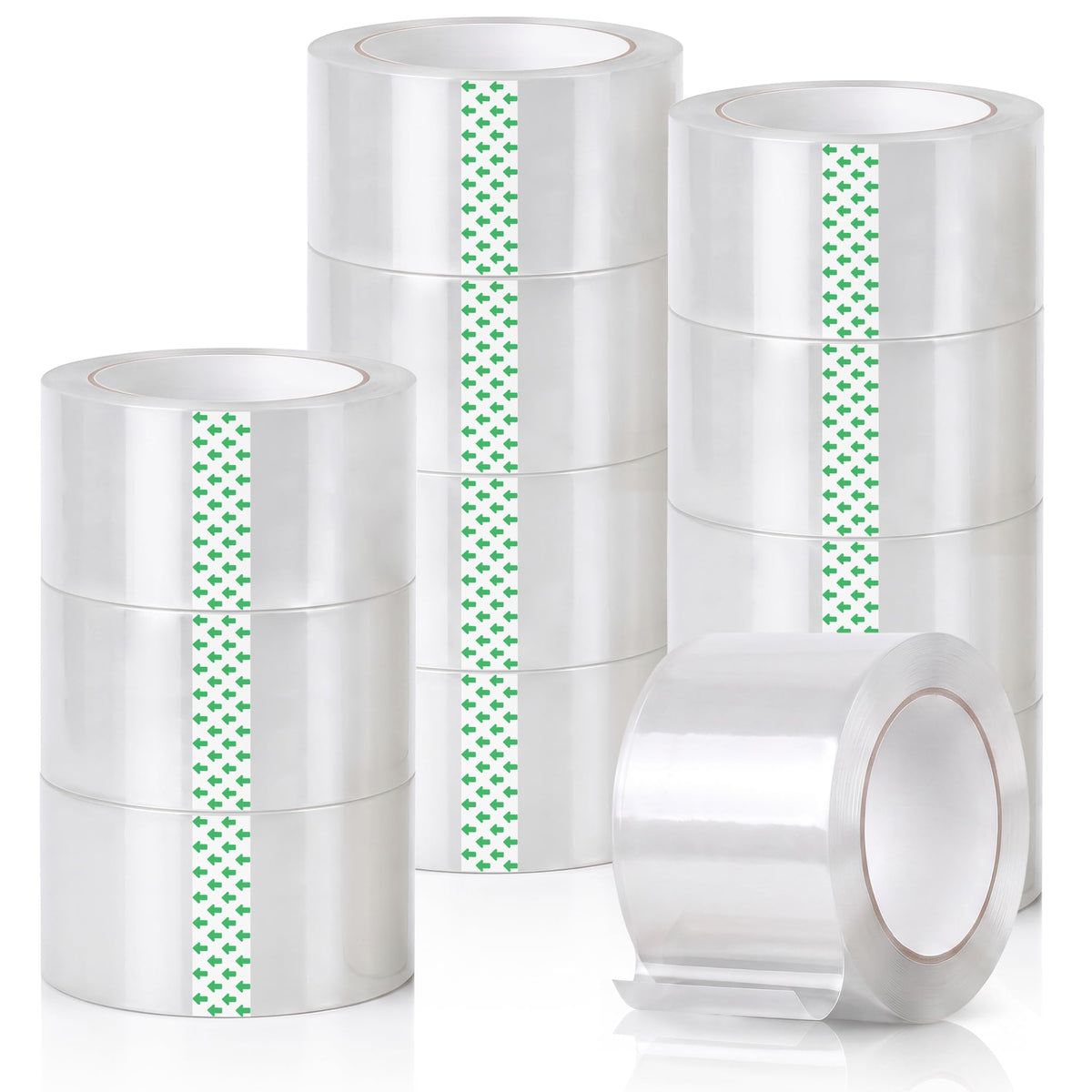 Clear Packing Tape, 110 Yards Heavy Duty Packaging Tape 12 Rolls