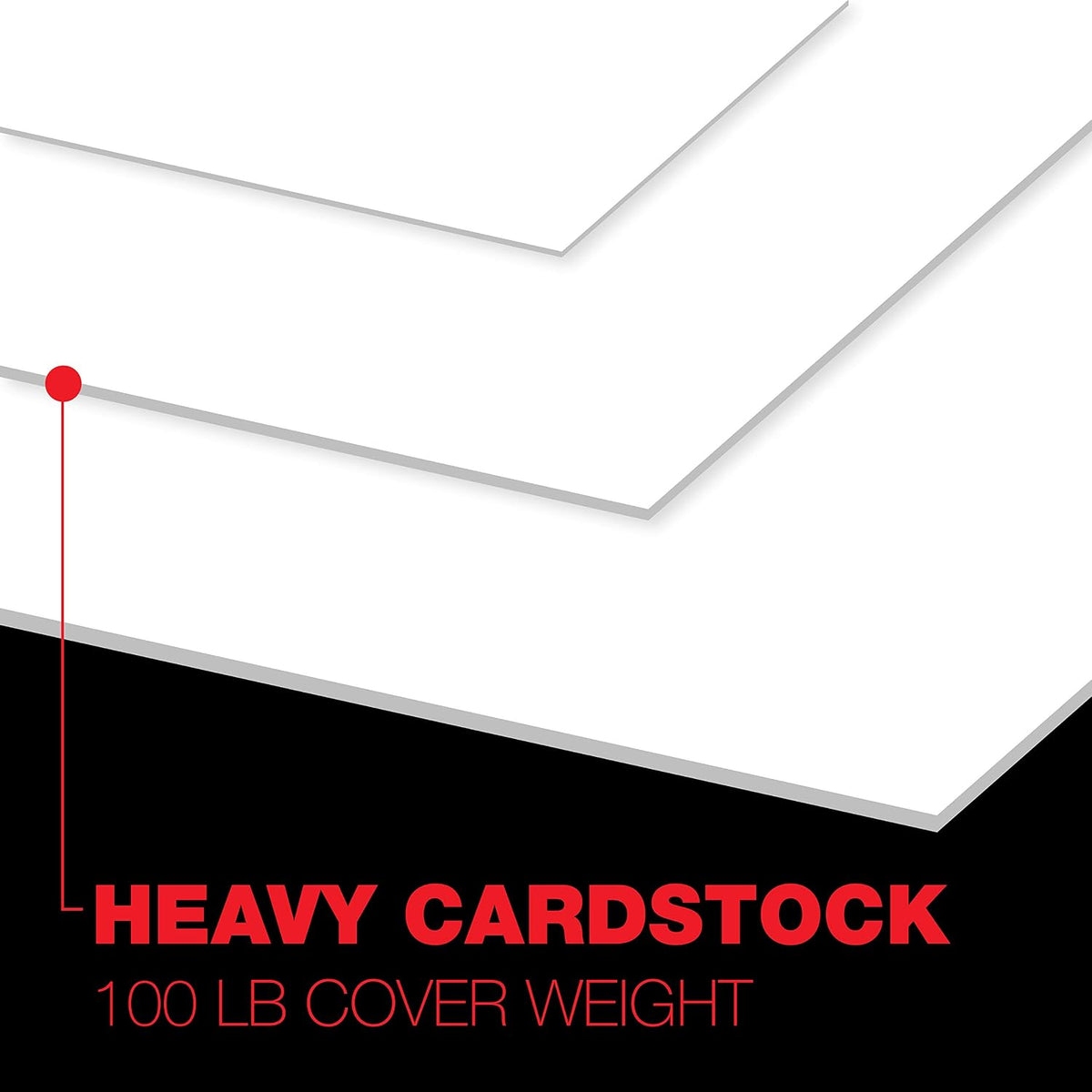 Accent Opaque 17" x 11" white cardstock paper, 100lb, 271gsm – 200 sheets (1 ream) – premium smooth heavy cardstock, printer paper for invitations, menus, business cards – 188093R