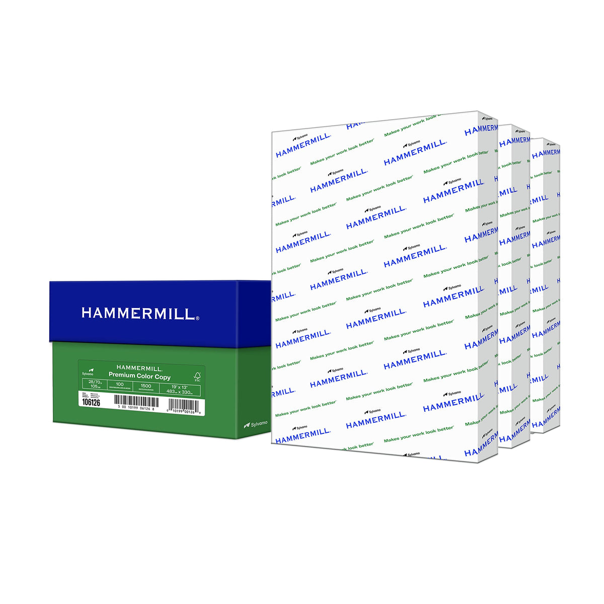 Hammermill Printer Paper, Premium Color 28 lb Copy Paper, 8.5 x 11-1 Ream (500 Sheets) - 100 Bright, Made in the USA, 102467R