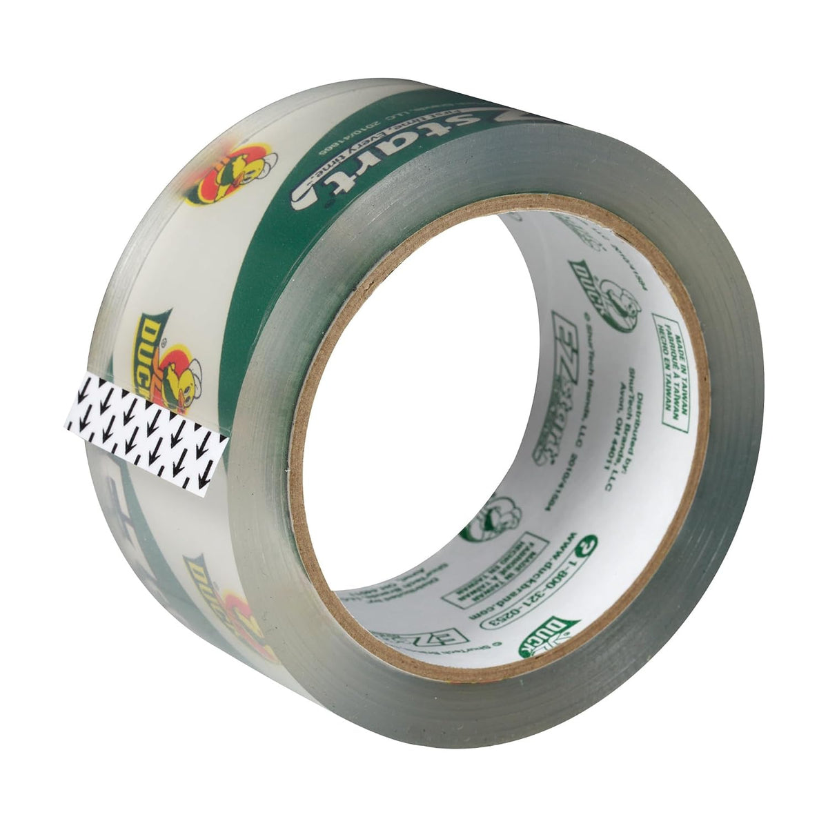 Duck Brand EZ Start Packing Tape Refill Rolls, 1.88 in x 54.6 Yds, 6 Rolls